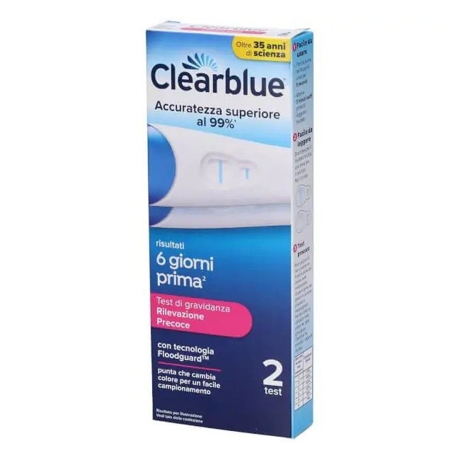 Test Di Gravidanza Clearblue Visuale Precoce 2 Pezzi