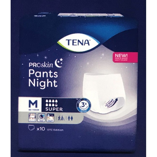 Pannolone A Mutandina Tena Pants Night Super M 10 Pezzi