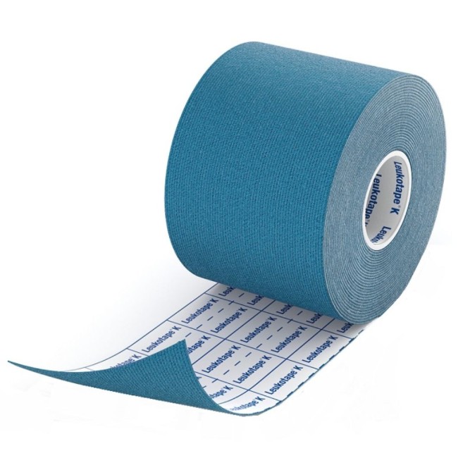 Benda Adesiva Actimove Leukot K Taping Fisioterapico Larghezza 5 Cm Lunghezza 5 M Colore Blu In Rotolo