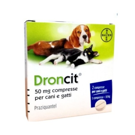 Droncit 50 Mg Compresse Per Cani E Gatti
