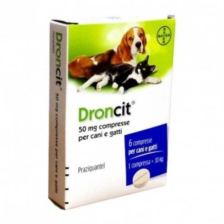 Droncit 50 Mg Compresse Per Cani E Gatti