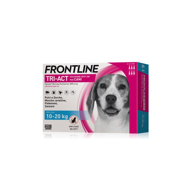 Frontline Tri-act Soluzione Spot-on Per Cani Di 10-20 Kg