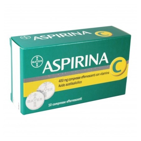 Aspirina 400 Mg Compresse Effervescenti Con Vitamina C Acido Acetilsalicilico + Acido Ascorbico