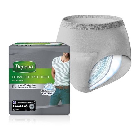 Depend Comfort Protect Uomo Slip Assorbenti S/m Super Assorbenti 10 Pezzi