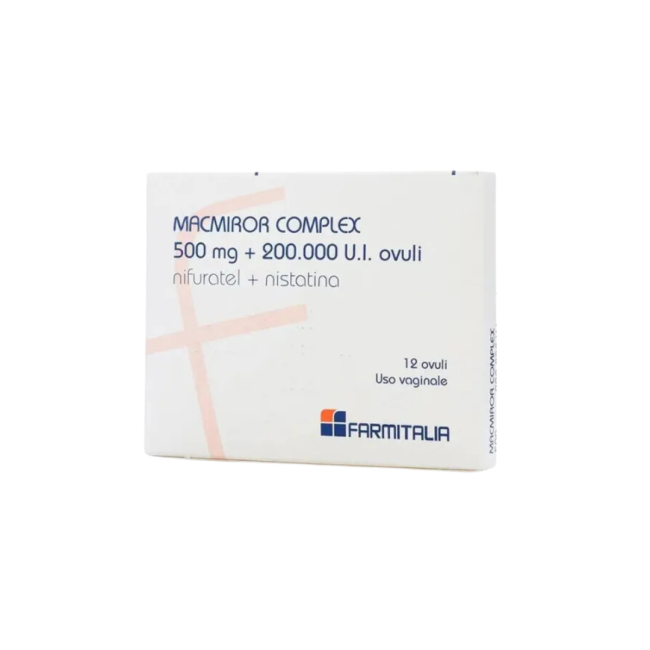 Macmiror Complex 500 Mg/200.000 U.i. Capsule Molli Vaginali Nifuratel E Nistatina