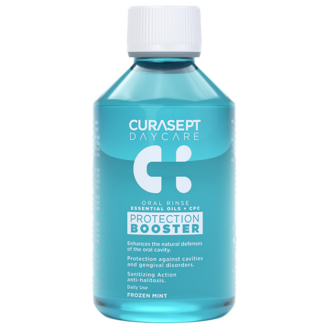 Curasept Daycare Booster Collutorio Frozen Mint 500 Ml + 100 Ml Curasept Daycare Booster Collutorio Frozen Mint 500 Ml + 100 Ml