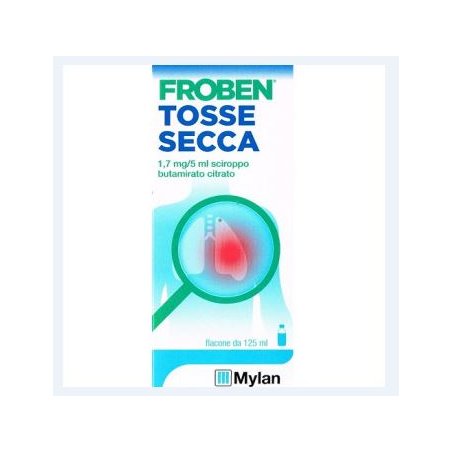 Froben Tosse Secca 1,7 Mg/5 Ml Sciroppo Butamirato Citrato Medicinale Equivalente Froben Tosse Secca 1,7 Mg/5 Ml Sciroppo Butamirato Citrato Medicinale Equivalente