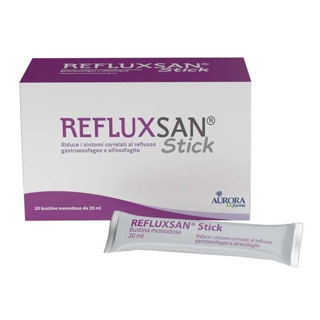 Refluxsan Stick 20 Bustine Monodose Da 20 Ml Senza Glutine Senza Lattosio Refluxsan Stick 20 Bustine Monodose Da 20 Ml Senza Glutine Senza Lattosio