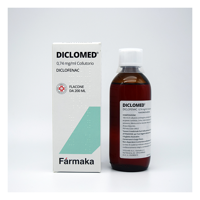 Diclomed 0,74 Mg/ml Collutorio Diclofenac