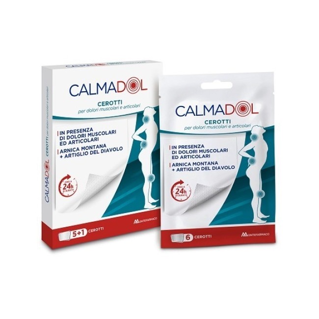 Calmadol Cerotto Arnica E Artiglio Del Diavolo Per Dolori Articolari E Muscolari 6 Pezzi