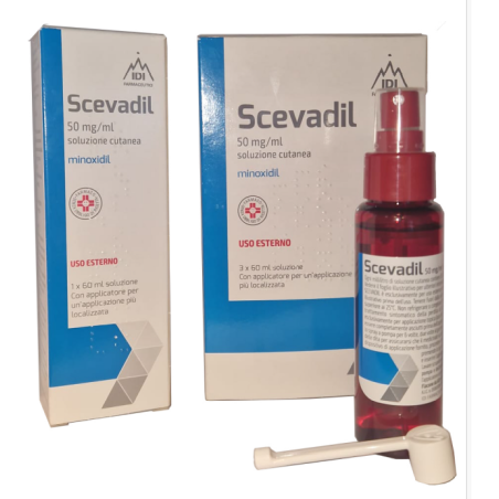 Scevadil, 50 Mg/ml, Soluzione Cutanea Minoxidil Scevadil, 50 Mg/ml, Soluzione Cutanea Minoxidil