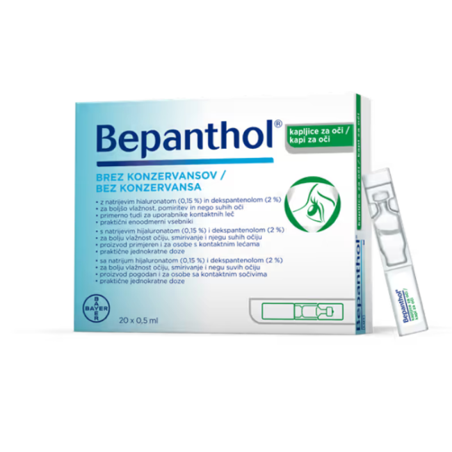 Bepanthenol Collirio 20 Monodose 0,5 Ml Bepanthenol Collirio 20 Monodose 0,5 Ml