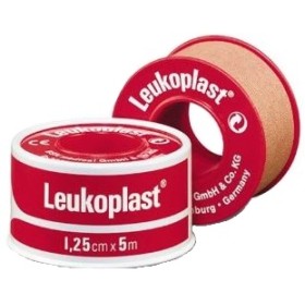 Cerotto Chirurgico Per Fissaggio Medicazioni In Rocchetto Leukoplast Supporto Viscosa Color Pelle Massa Adesiva Caucciu' Ossido