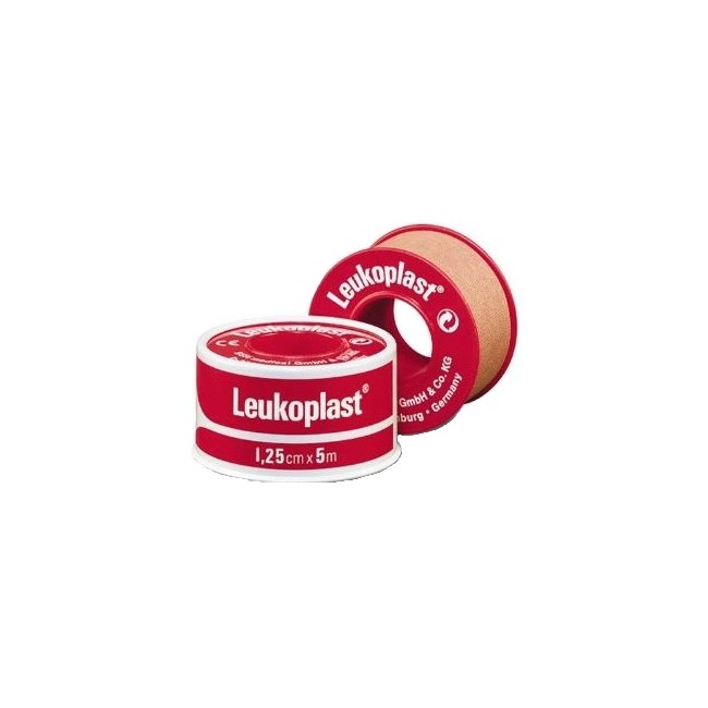 Cerotto Chirurgico Per Fissaggio Medicazioni In Rocchetto Leukoplast Supporto Viscosa Color Pelle Massa Adesiva Caucciu' Ossido 