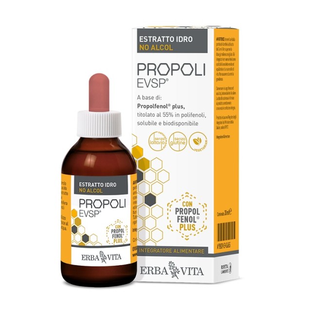 Propoli Evsp Estratto Idro No Alcol 30 Ml Propoli Evsp Estratto Idro No Alcol 30 Ml