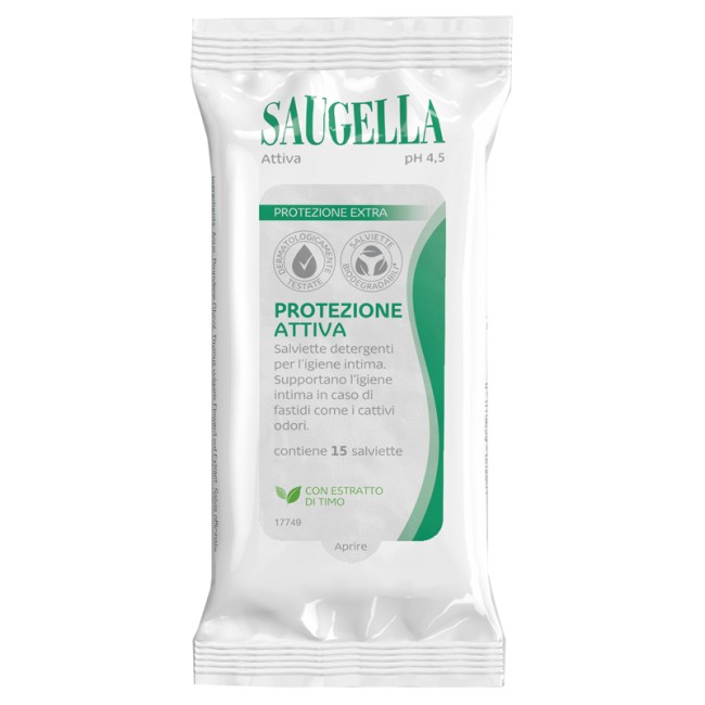 Saugella Attiva Salviettine 15 Pezzi Saugella Attiva Salviettine 15 Pezzi