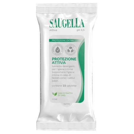 Saugella Attiva Salviettine 15 Pezzi Saugella Attiva Salviettine 15 Pezzi