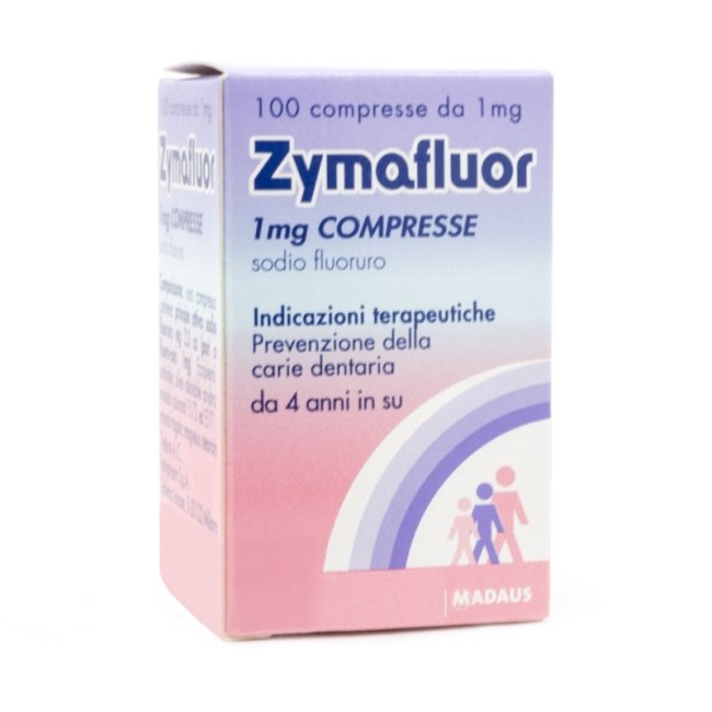 Zymafluor 1,14 Mg/ml Gocce Orali, Soluzione Zymafluor 0,25 Mg Compresse Zymafluor 0,50 Mg Compresse Zymafluor 1 Mg Compresse Zymafluor 1,14 Mg/ml Gocce Orali, Soluzione Zymafluor 0,25 Mg Compresse Zymafluor 0,50 Mg Compresse Zymafluor 1 Mg Compresse