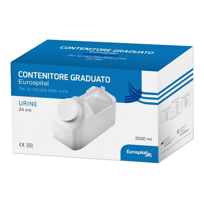 Tanica Raccolta Urina 24 H 2500 Ml In Astuccio Eurospital Tanica Raccolta Urina 24 H 2500 Ml In Astuccio Eurospital