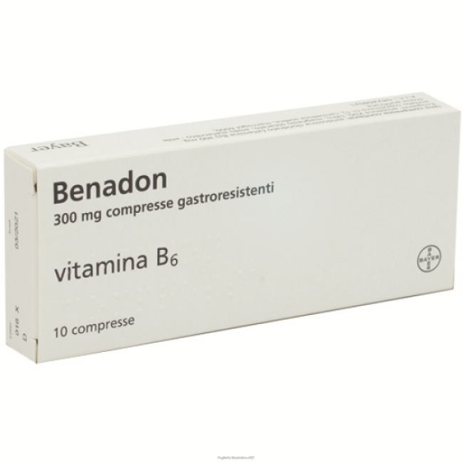 Benadon 300 Mg Compresse Gastroresistenti Vitamina B6 Benadon 300 Mg Compresse Gastroresistenti Vitamina B6