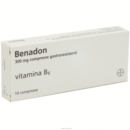 Benadon 300 Mg Compresse Gastroresistenti Vitamina B6 Benadon 300 Mg Compresse Gastroresistenti Vitamina B6