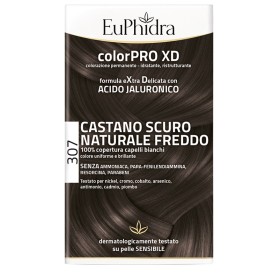 Euphidra Colorpro Xd 307 Castano Scu Naturale F Colore + Attivante + Balsamo + Cuffia + Guanti