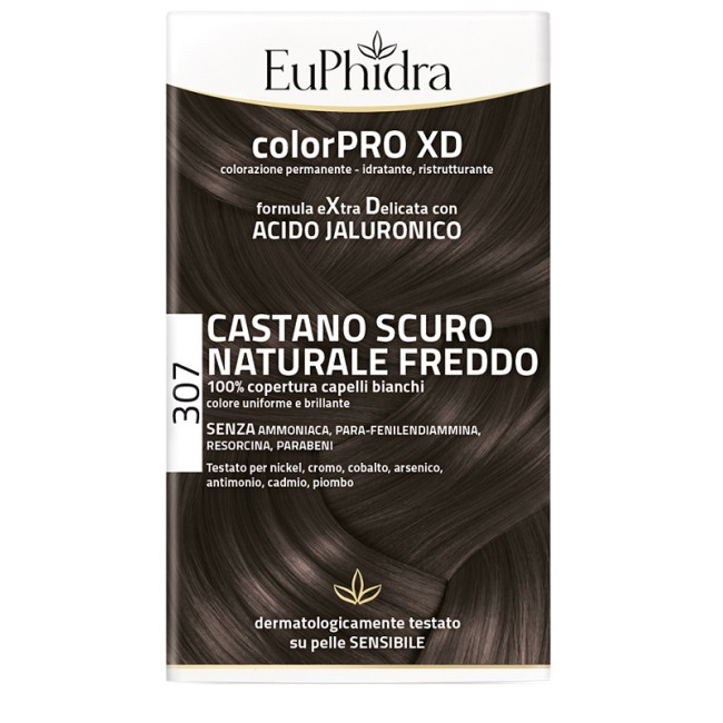 Euphidra Colorpro Xd 307 Castano Scu Naturale F Colore + Attivante + Balsamo + Cuffia + Guanti Euphidra Colorpro Xd 307 Castano Scu Naturale F Colore + Attivante + Balsamo + Cuffia + Guanti