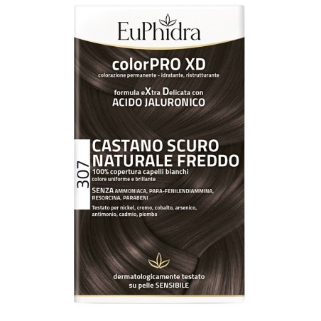 Euphidra Colorpro Xd 307 Castano Scu Naturale F Colore + Attivante + Balsamo + Cuffia + Guanti Euphidra Colorpro Xd 307 Castano Scu Naturale F Colore + Attivante + Balsamo + Cuffia + Guanti