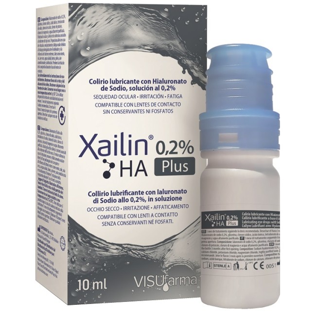 Xailin Plus 0,2% Ha Collirio 10 Ml Xailin Plus 0,2% Ha Collirio 10 Ml