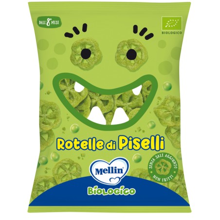 Mellin Snack Bio Rotelle Piselli 20 G Mellin Snack Bio Rotelle Piselli 20 G
