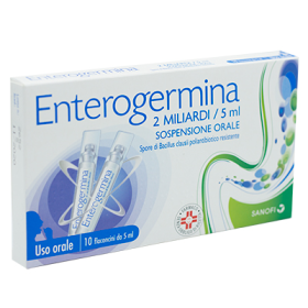 Enterogermina 2 Miliardi/5 Ml Sospensione Orale Spore Di Bacillus Clausii Poliantibiotico Resistente - Uso Orale