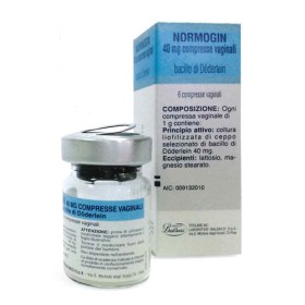Normogin 40 Mg Compresse Vaginali Bacillo Di Döderlein