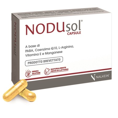 Nodusol 30 Capsule 610 Mg Prodotto Brevettato Senza Glutine Naturalmente Privo Di Lattosio Nodusol 30 Capsule 610 Mg Prodotto Brevettato Senza Glutine Naturalmente Privo Di Lattosio