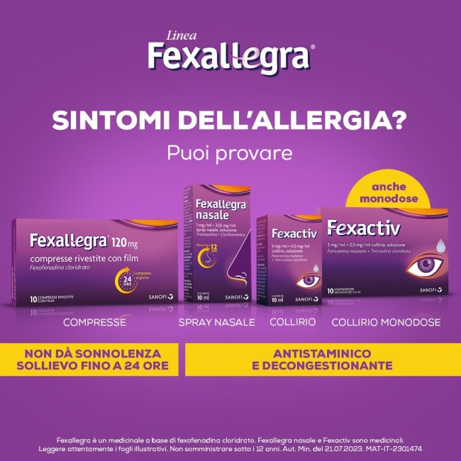 Fexallegra 120 Mg Compresse Rivestite Con Film Fexofenadina Cloridrato Fexallegra 120 Mg Compresse Rivestite Con Film Fexofenadina Cloridrato