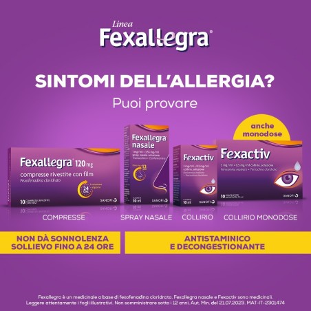 Fexallegra 120 Mg Compresse Rivestite Con Film Fexofenadina Cloridrato Fexallegra 120 Mg Compresse Rivestite Con Film Fexofenadina Cloridrato