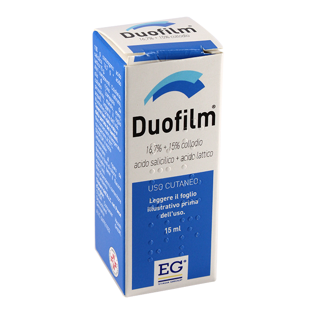 Duofilm 16,7% + 15% Collodio Acido Salicilico + Acido Lattico Duofilm 16,7% + 15% Collodio Acido Salicilico + Acido Lattico