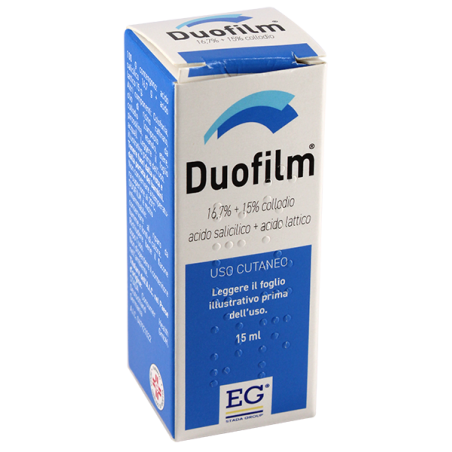 Duofilm 16,7% + 15% Collodio Acido Salicilico + Acido Lattico Duofilm 16,7% + 15% Collodio Acido Salicilico + Acido Lattico