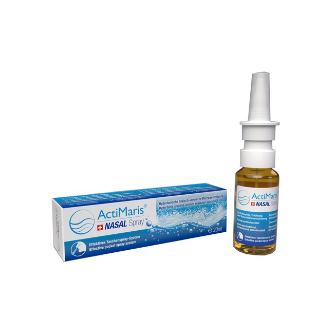 Soluzione Decontaminante Ipertonica Alcalina Di Acqua Di Mare Ionizzata Actimaris Nasal Spray 20 Ml Soluzione Decontaminante Ipertonica Alcalina Di Acqua Di Mare Ionizzata Actimaris Nasal Spray 20 Ml