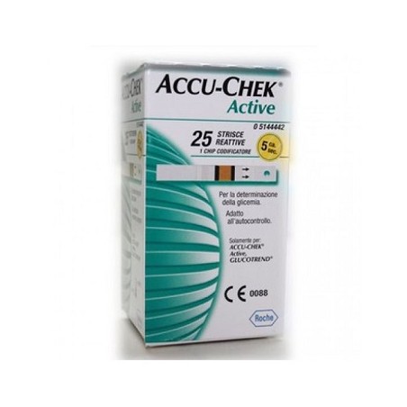 ACCU-CHEK ACTIVE STRIPS 25PZ