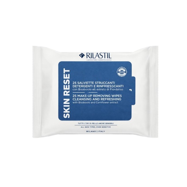 Rilastil Skin Reset Salviettine Struccanti Detergenti 25 Pezzi