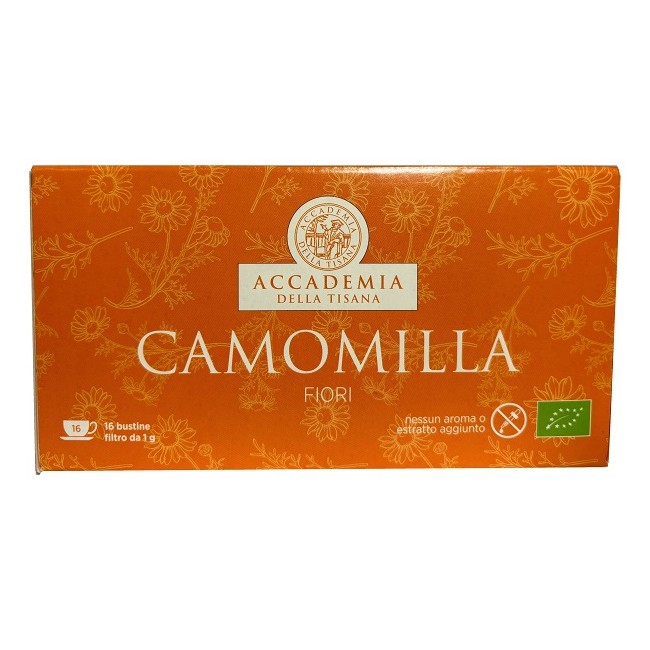Accademia Della Tisana Camomilla Matricaria Fiori Bio 16 Filtri 16 G Accademia Della Tisana Camomilla Matricaria Fiori Bio 16 Filtri 16 G