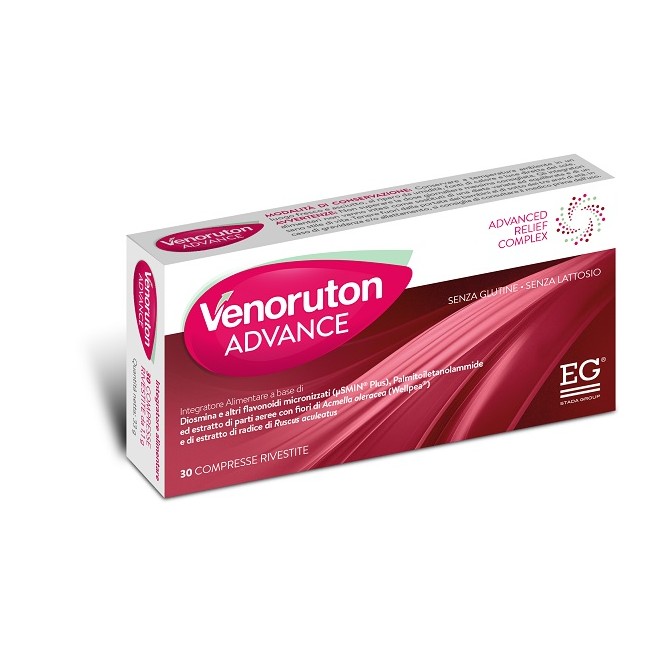 Venoruton Advance 30 Compresse Rivestite Da 1,1 G Senza Glutine Senza Lattosio Venoruton Advance 30 Compresse Rivestite Da 1,1 G Senza Glutine Senza Lattosio