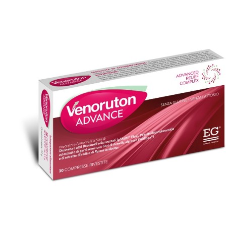 Venoruton Advance 30 Compresse Rivestite Da 1,1 G Senza Glutine Senza Lattosio Venoruton Advance 30 Compresse Rivestite Da 1,1 G Senza Glutine Senza Lattosio