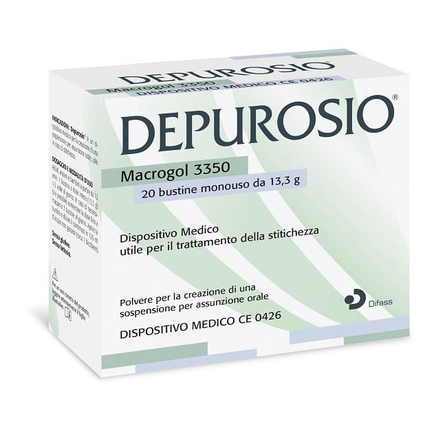 Depurosio 20 Bustine Da 13,3 G Senza Glutine Senza Lattosio Depurosio 20 Bustine Da 13,3 G Senza Glutine Senza Lattosio