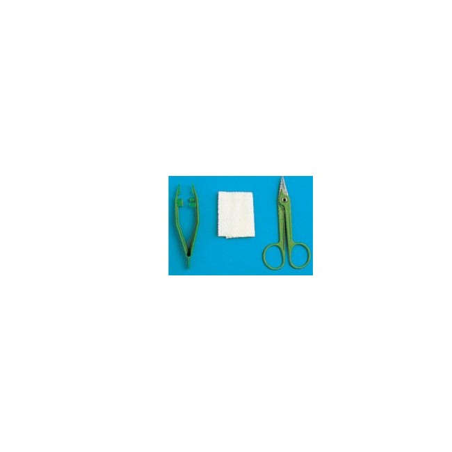 Set Per Rimozione Suture Confezionato In Blister Rigido, Contenente Forbice, Pinza E Garza Set Per Rimozione Suture Confezionato In Blister Rigido, Contenente Forbice, Pinza E Garza