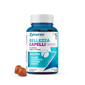 Zymerex Bellezza Capelli 60 Gummies Gusto Ciliegia Con Edulcoranti Senza Zuccheri Senza Glutine Senza Lattosio