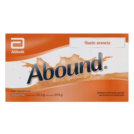 Abound Arancia 30 Bustine Da 22,5 G Con Zucchero Ed Edulcoranti Senza Glutine Abound Arancia 30 Bustine Da 22,5 G Con Zucchero Ed Edulcoranti Senza Glutine