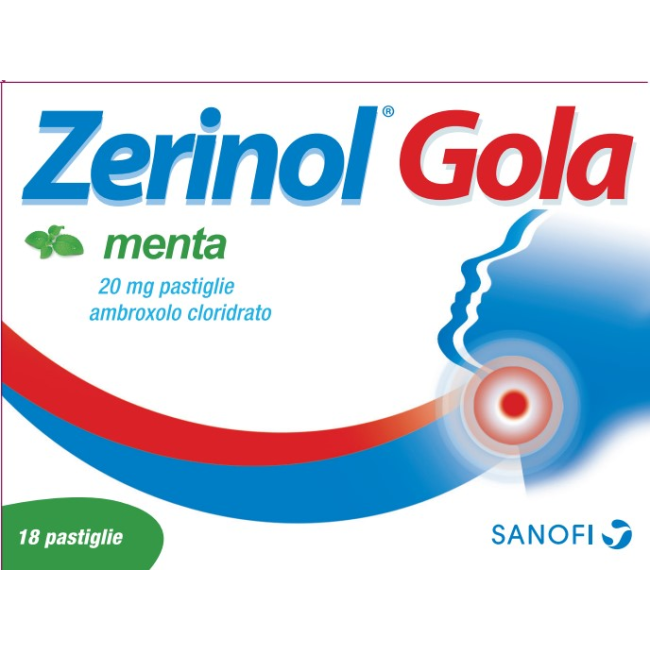 Zerinol Gola Menta 20 Mg Pastiglie Ambroxolo Cloridrato Zerinol Gola Menta 20 Mg Pastiglie Ambroxolo Cloridrato