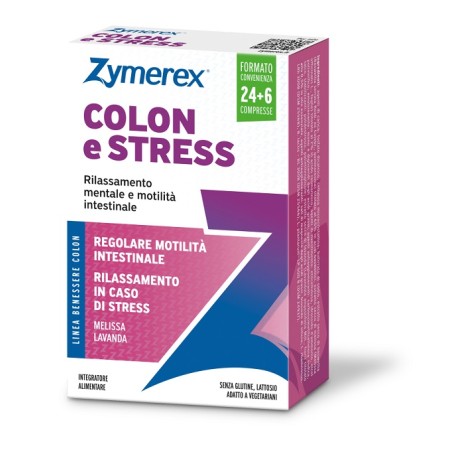 Zymerex Colon E Stress 30 Compresse Senza Glutine Senza Lattosio