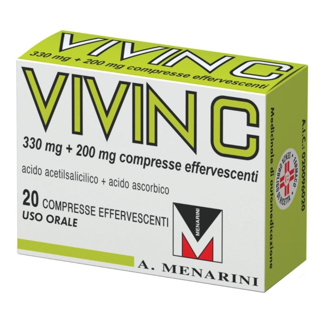 VIVIN C*20CPR EFF 330MG+200MG
